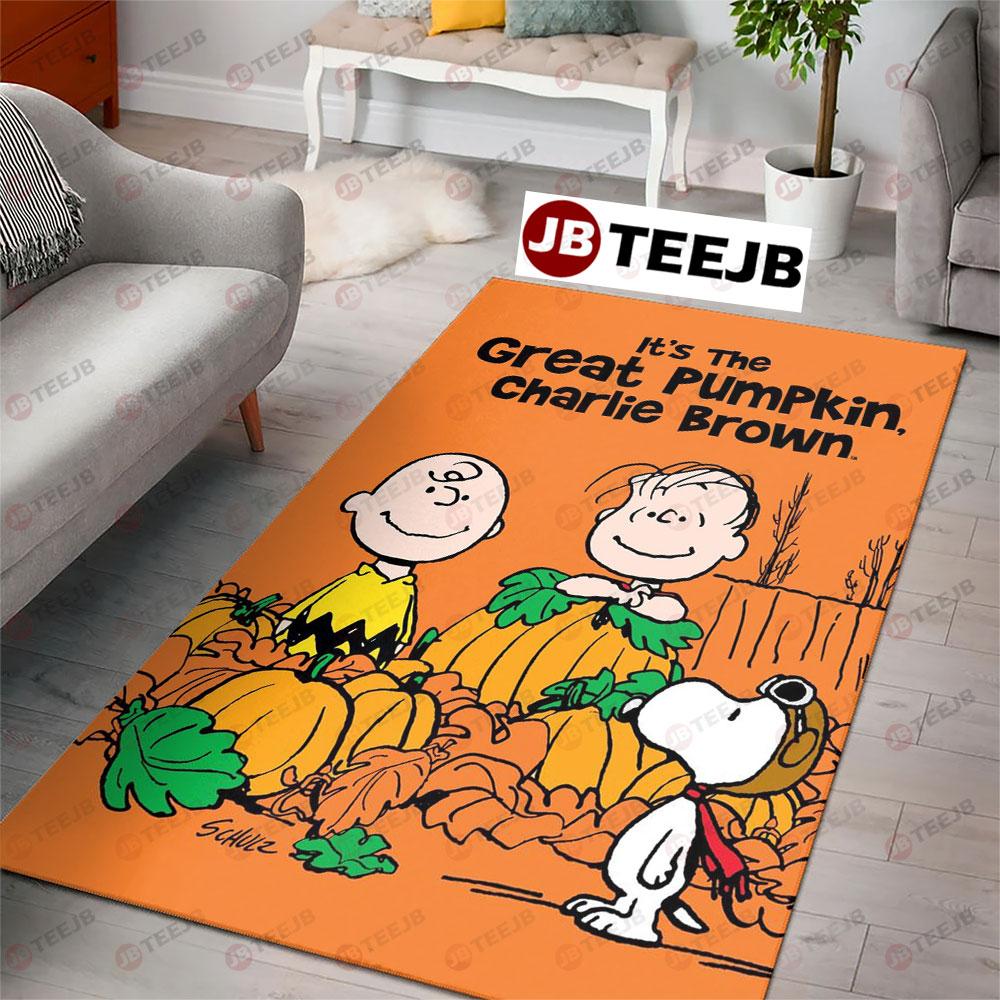 Halloween Movie It’s The Great Pumpkin Charlie Brown TeeJB Rug Rectangle