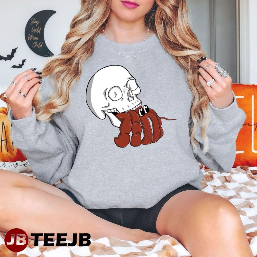 Hermit Skull Halloween TeeJB Unisex Sweatshirt