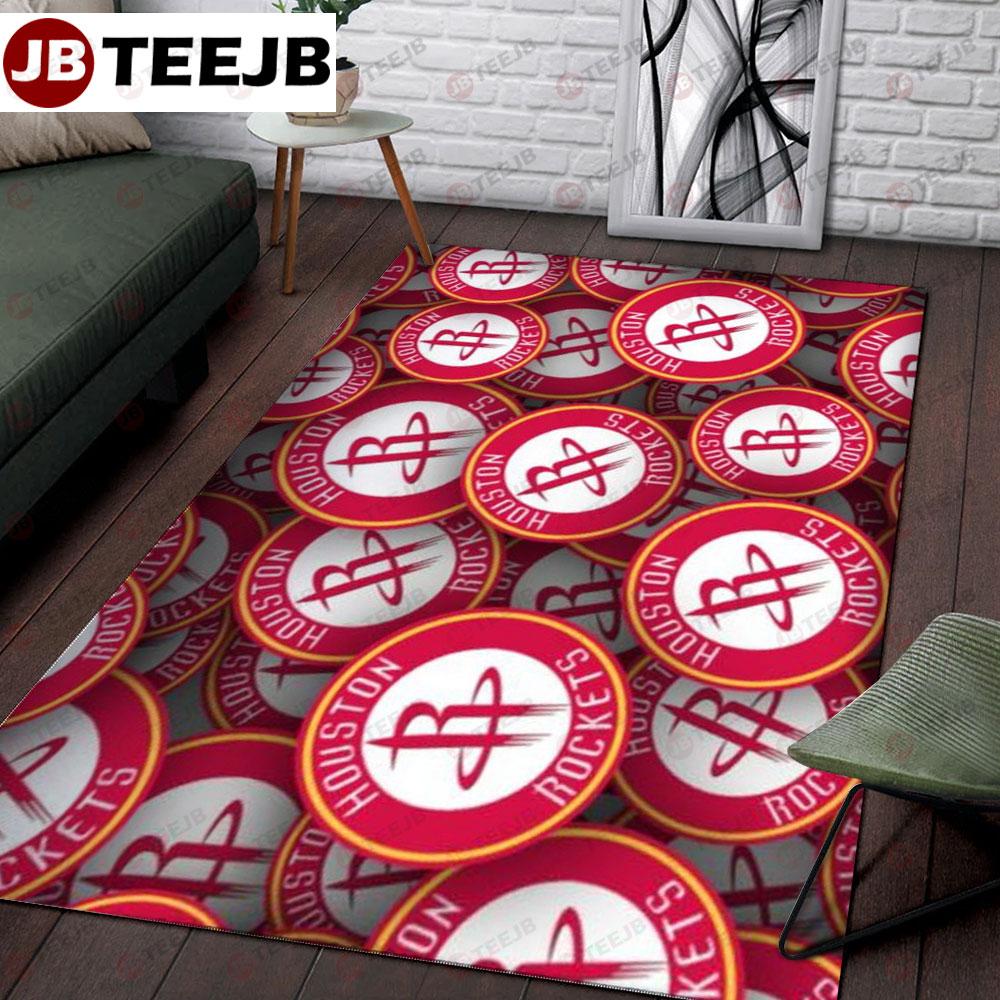 Houston Rockets 22 American Sports Teams TeeJB Rug Rectangle