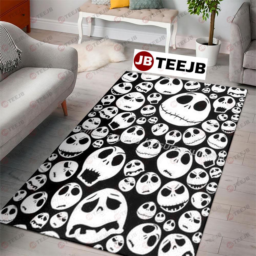 Icon Face Jack The Nightmare Before Christmas Halloween TeeJB Rug Rectangle