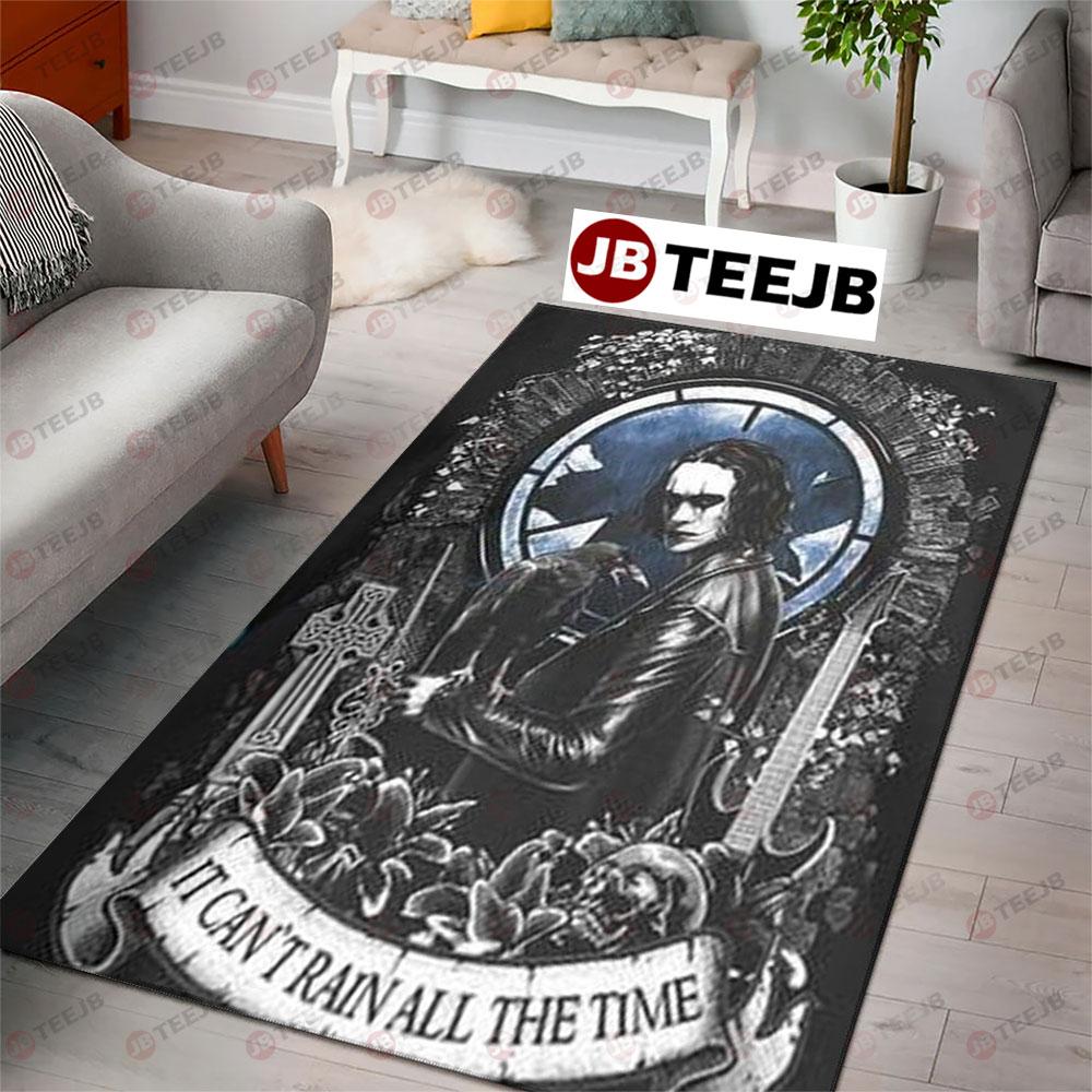 It Can’t Rain All The Time The Crow Halloween TeeJB Rug Rectangle