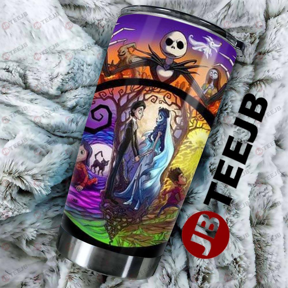 Jack Corpse Bride And More Halloween TeeJB Tumbler