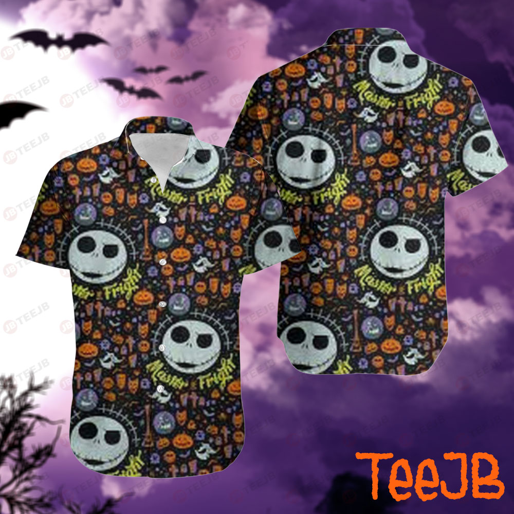 Jack Pumpkins Halloween Pattern Hawaii Shirt