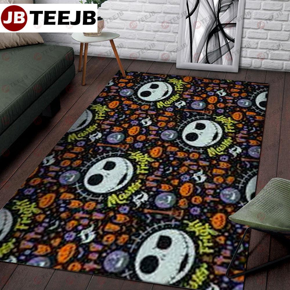 Jack Pumpkins Halloween Pattern TeeJB Rug Rectangle