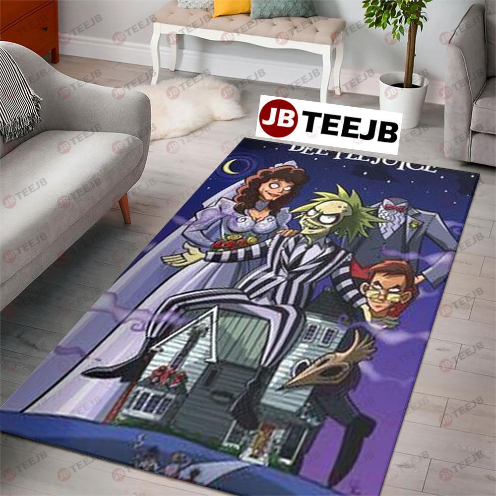 King And Queen Beetlejuice Halloween TeeJB Rug Rectangle