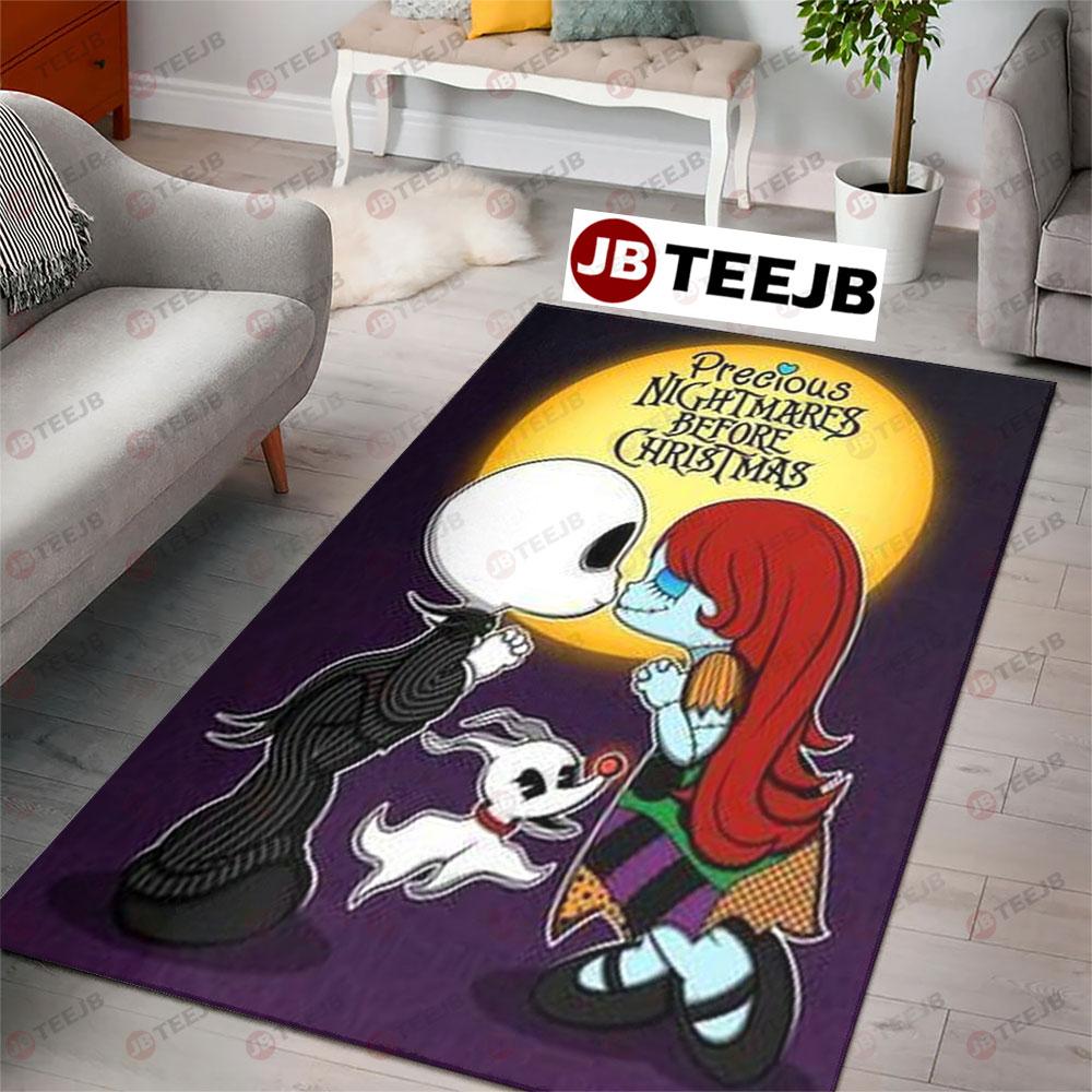 Kiss Couple Precious The Nightmare Before Christmas Halloween TeeJB Rug Rectangle