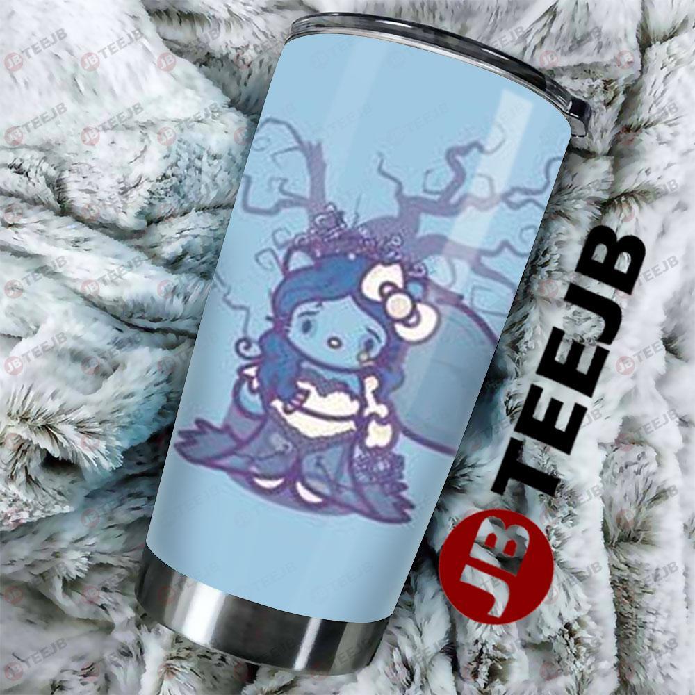 Kitty Corpse Bride Halloween TeeJB Tumbler