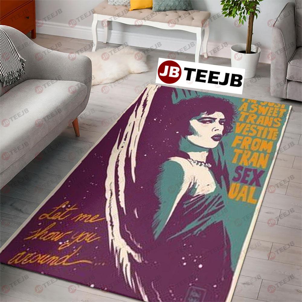 Let Me Show You Around The Rocky Horror Picture Show Halloween TeeJB Rug Rectangle