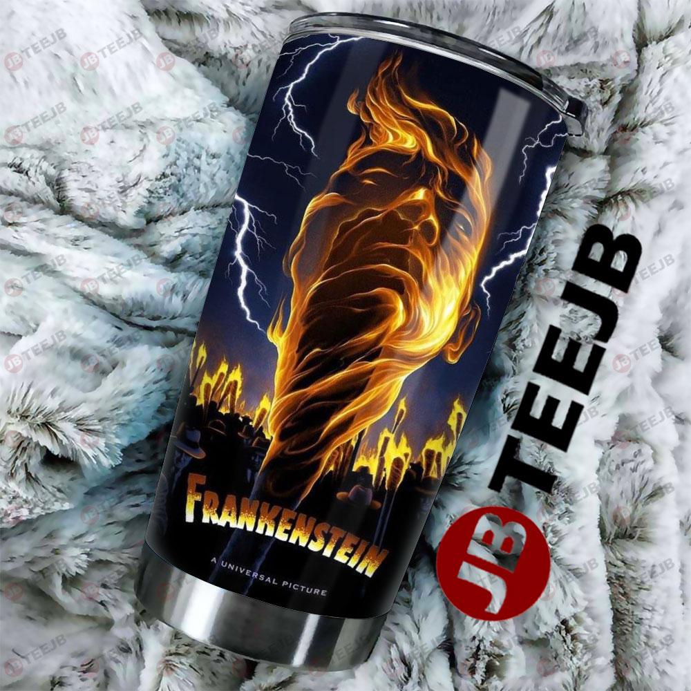 Lightning Frankenstein Halloween TeeJB Tumbler