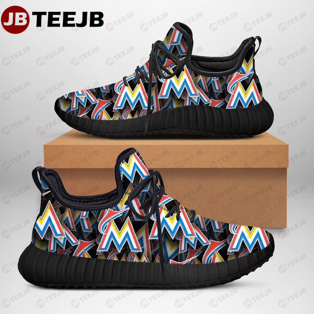 Miami Marlins American Sports Teams Lightweight Reze Shoes