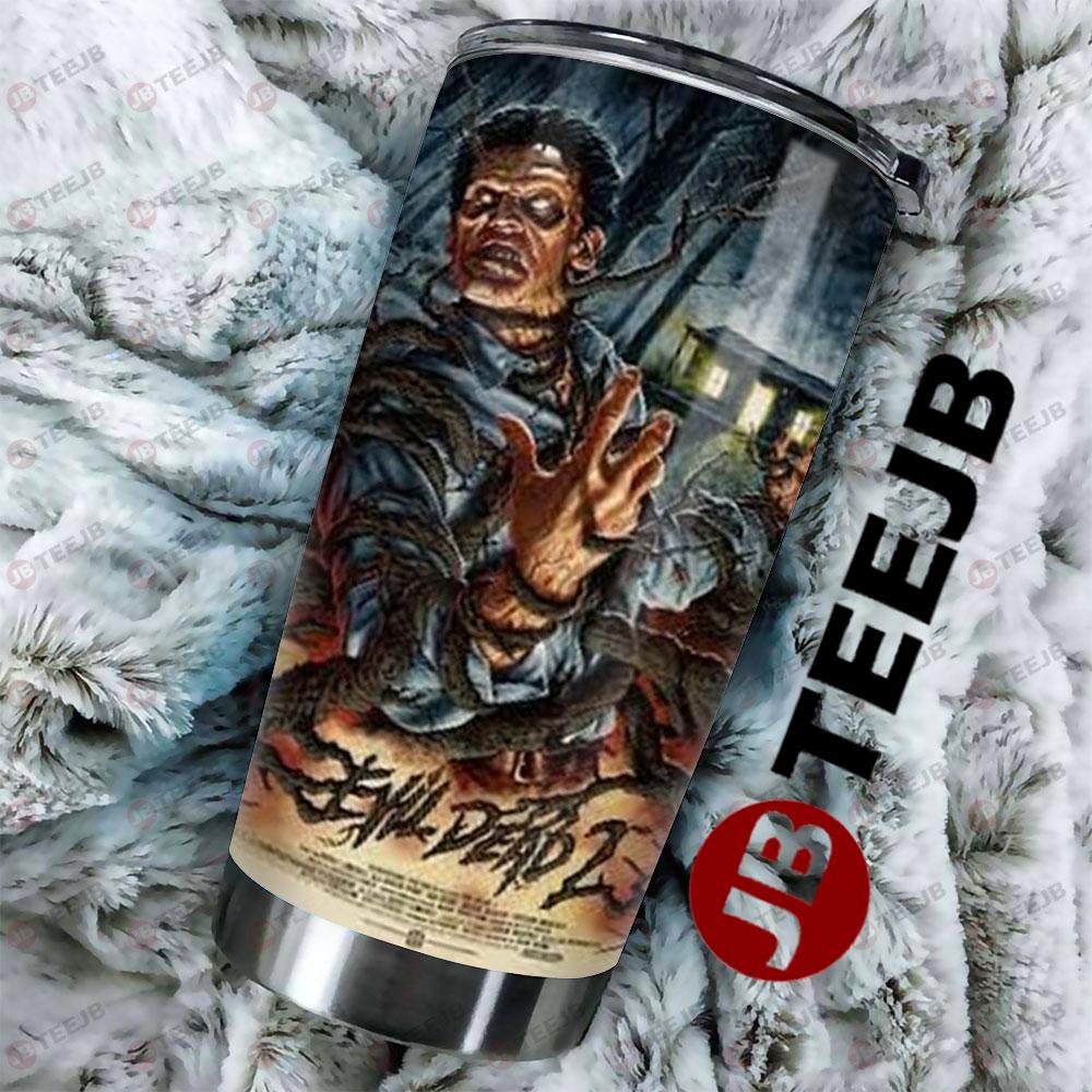 Monster Ash Williams Evil Dead Ii Halloween TeeJB Tumbler