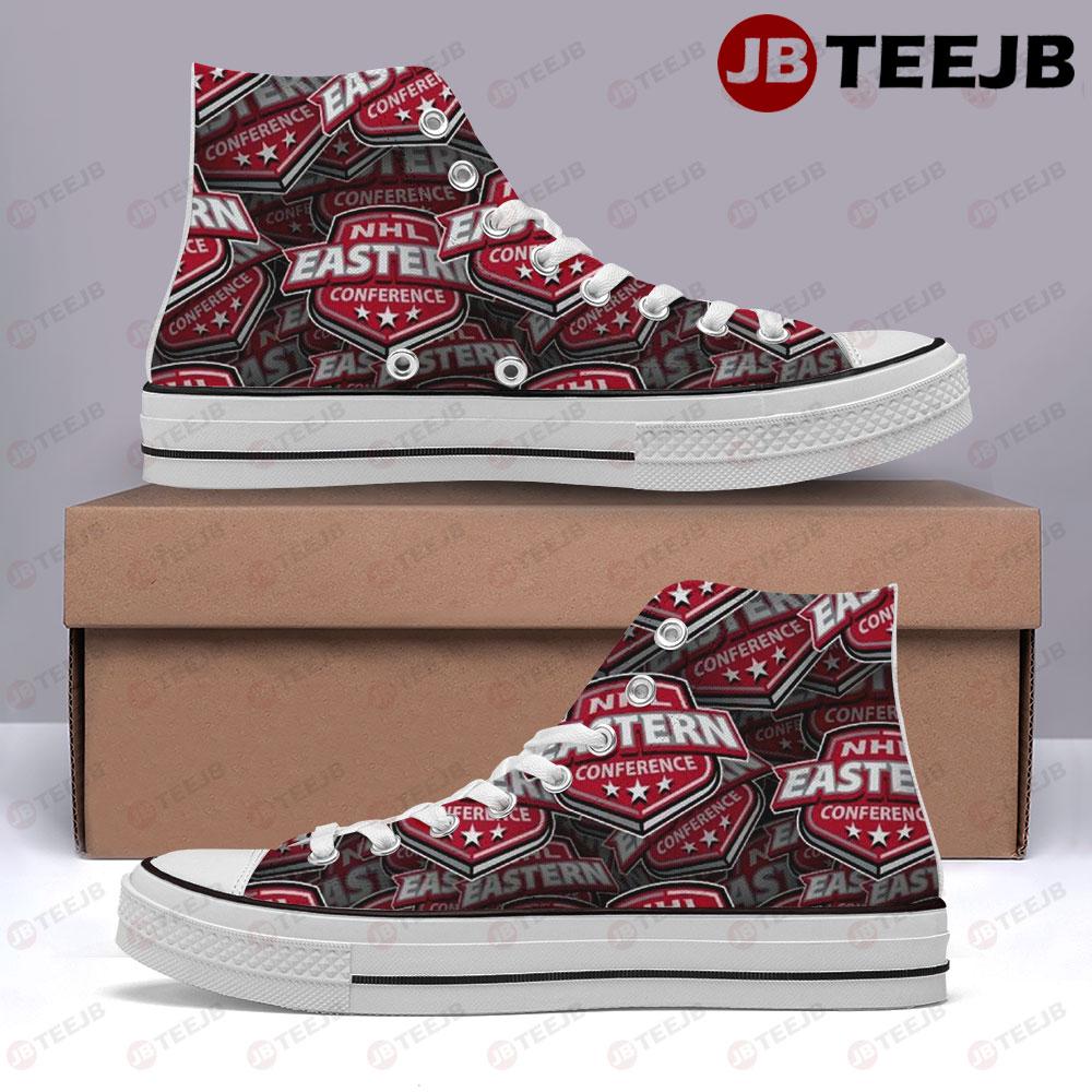 Nhl Eastern Conference American Sports Teams TeeJB High Top Retro Canvas Shoes