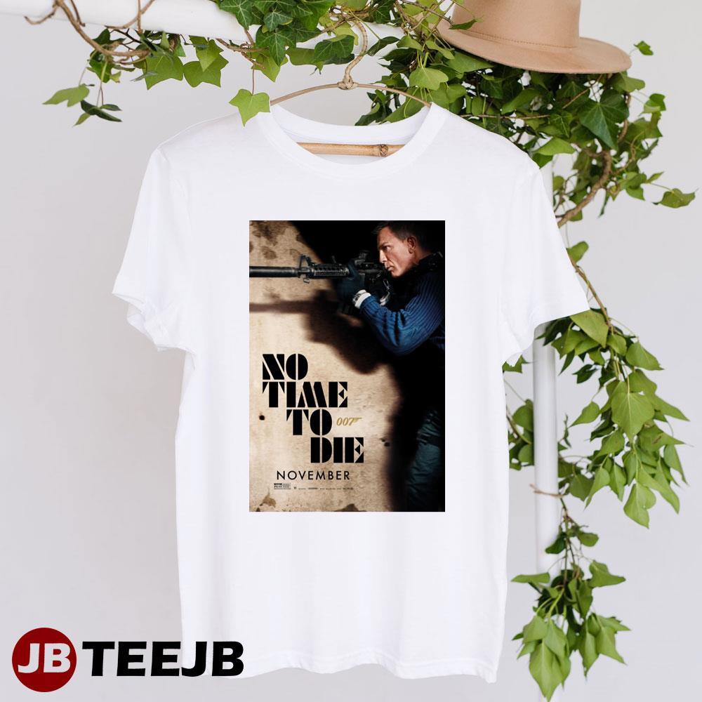 No Time To Die James Bond Daniel Craig Art Movie TeeJB Unisex T-Shirt