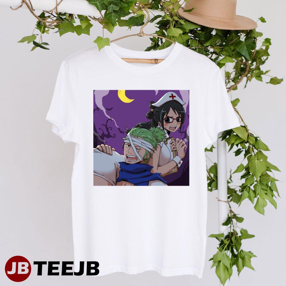 One Piece Roronoa Zoro Tashigi Halloween TeeJB Unisex T-Shirt