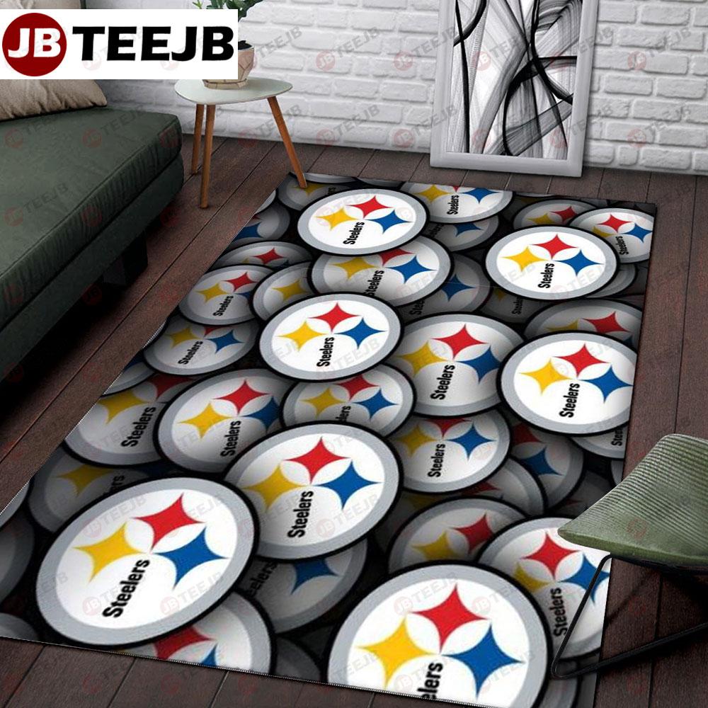 Pittsburgh Steelers 25 American Sports Teams TeeJB Rug Rectangle