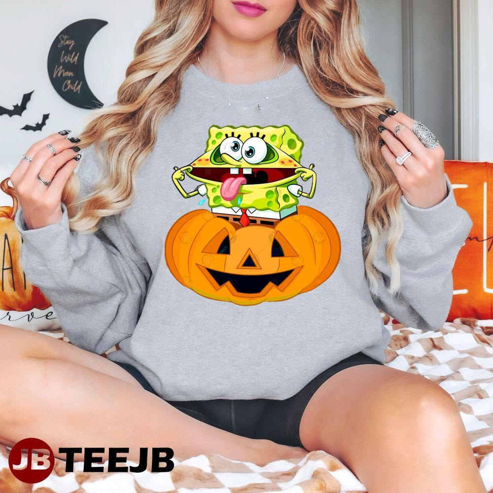 Pumpkin Spongebob Halloween TeeJB Unisex Sweatshirt