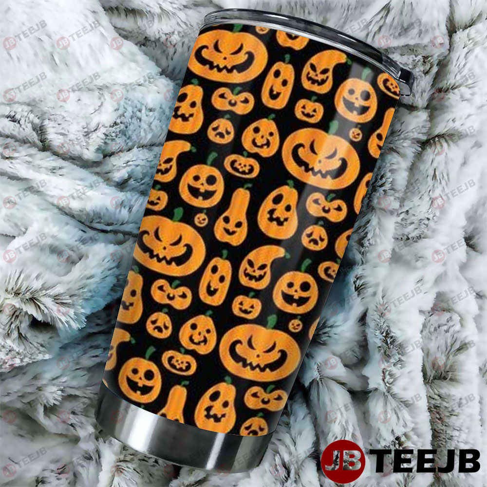 Pumpkins Halloween Pattern 001 Tumbler