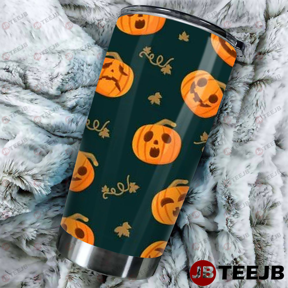 Pumpkins Halloween Pattern 010 Tumbler