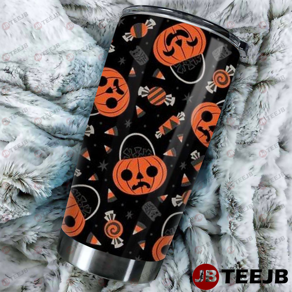 Pumpkins Halloween Pattern 018 Tumbler