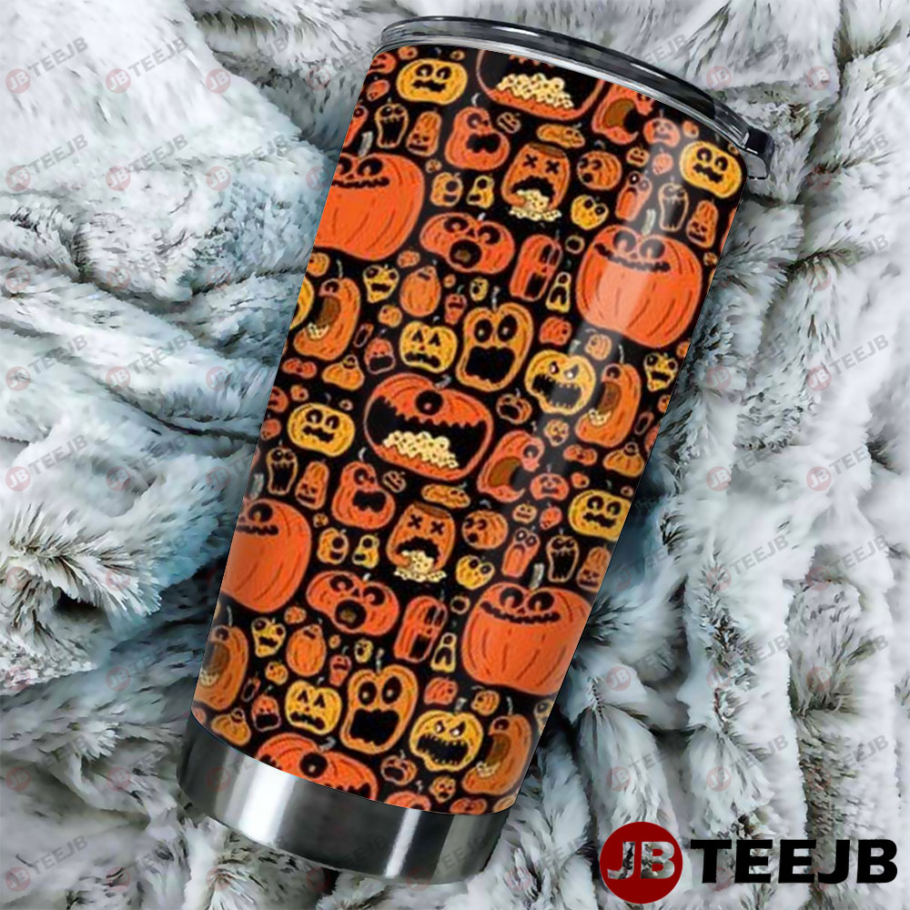 Pumpkins Halloween Pattern 028 Tumbler