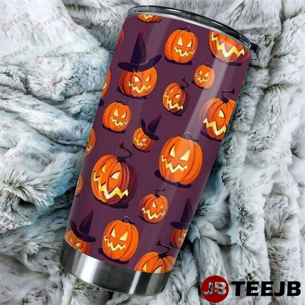 Pumpkins Halloween Pattern 036 Tumbler