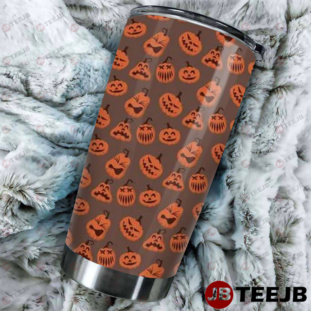 Pumpkins Halloween Pattern 069 Tumbler