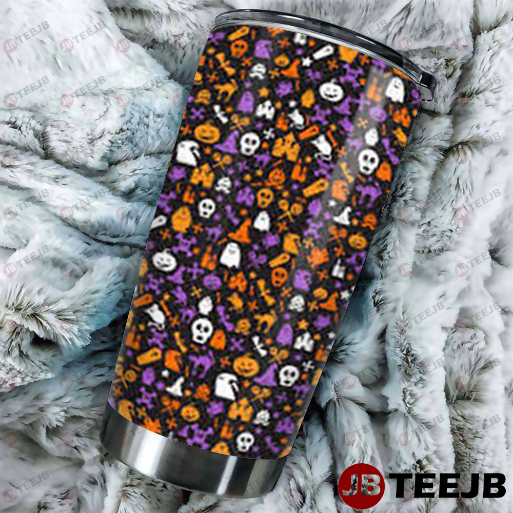 Pumpkins Halloween Pattern 081 Tumbler