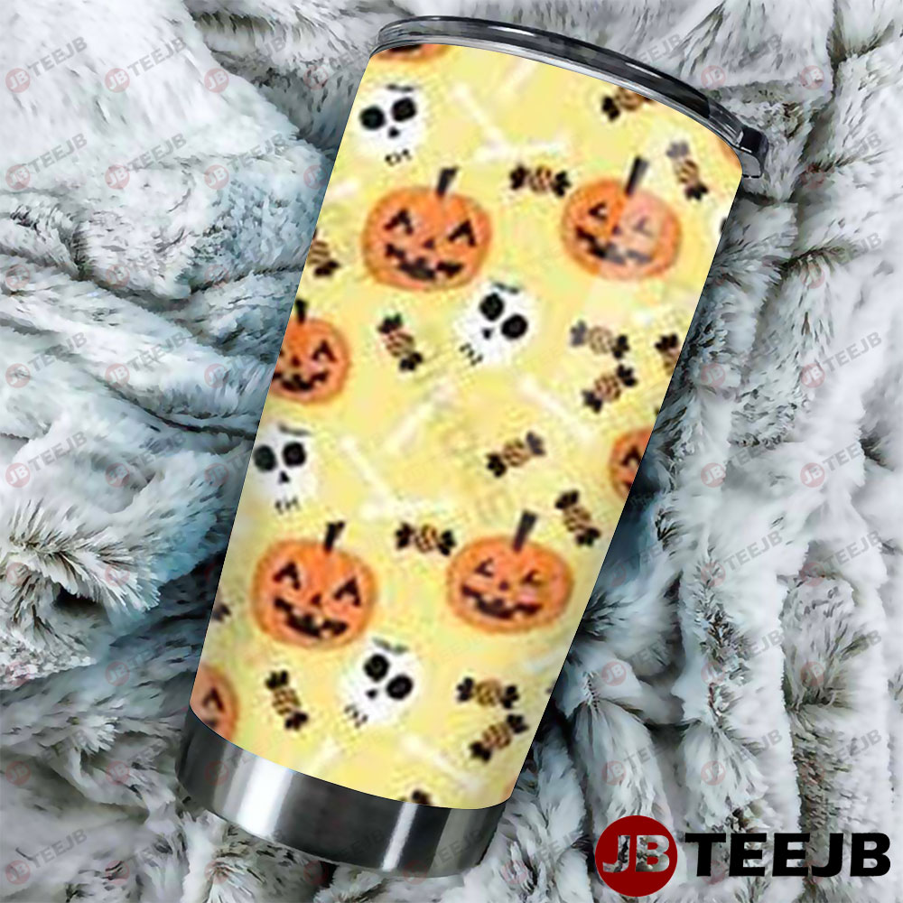 Pumpkins Halloween Pattern 086 Tumbler