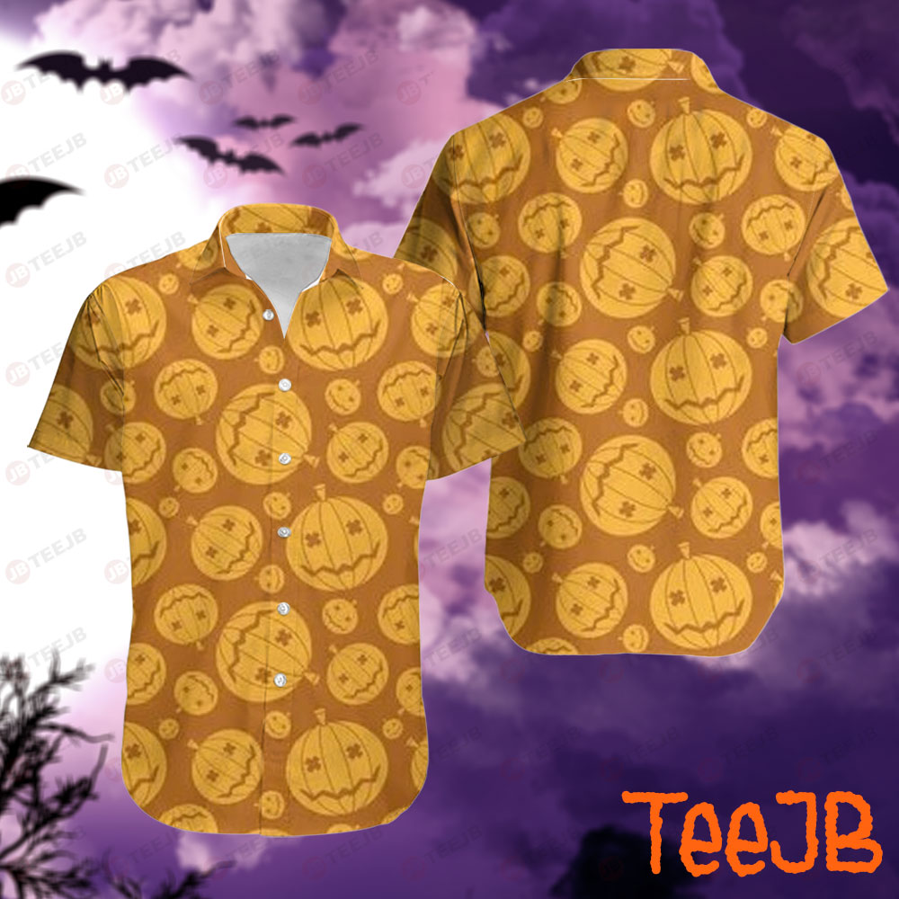 Pumpkins Halloween Pattern 106 Hawaii Shirt