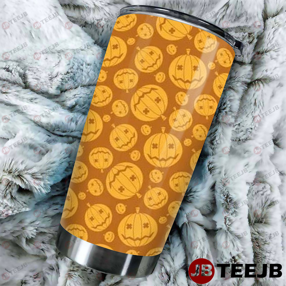 Pumpkins Halloween Pattern 106 Tumbler