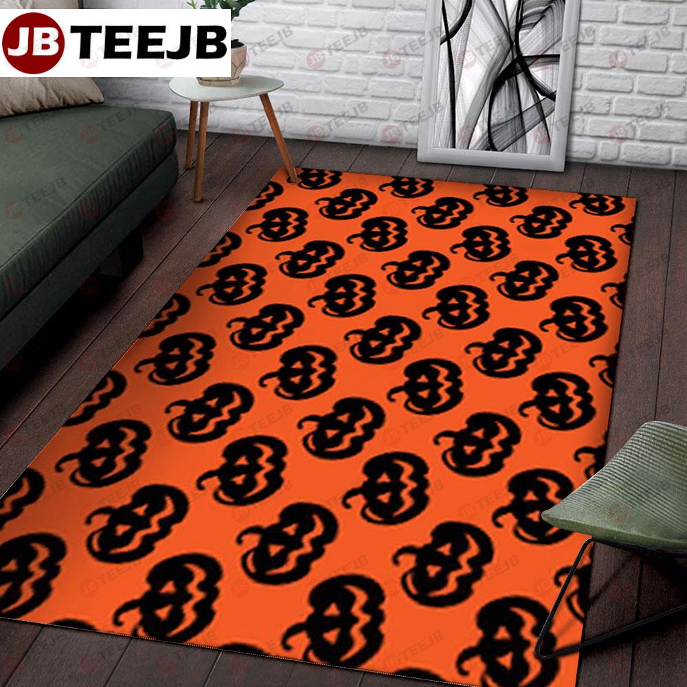 Pumpkins Halloween Pattern 107 TeeJB Rug Rectangle