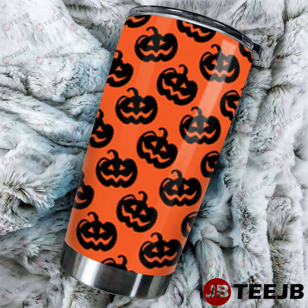 Pumpkins Halloween Pattern 107 Tumbler