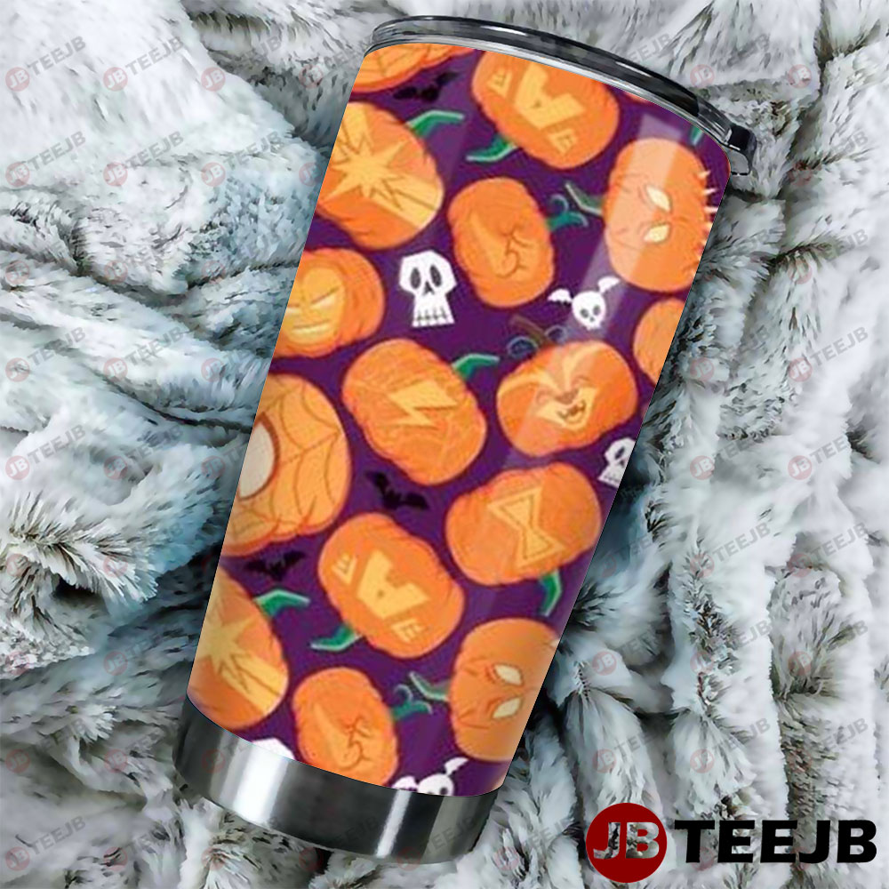 Pumpkins Halloween Pattern 118 Tumbler