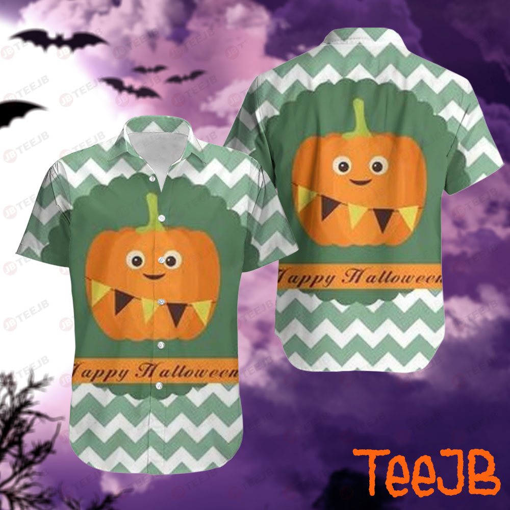 Pumpkins Halloween Pattern 123 Hawaii Shirt