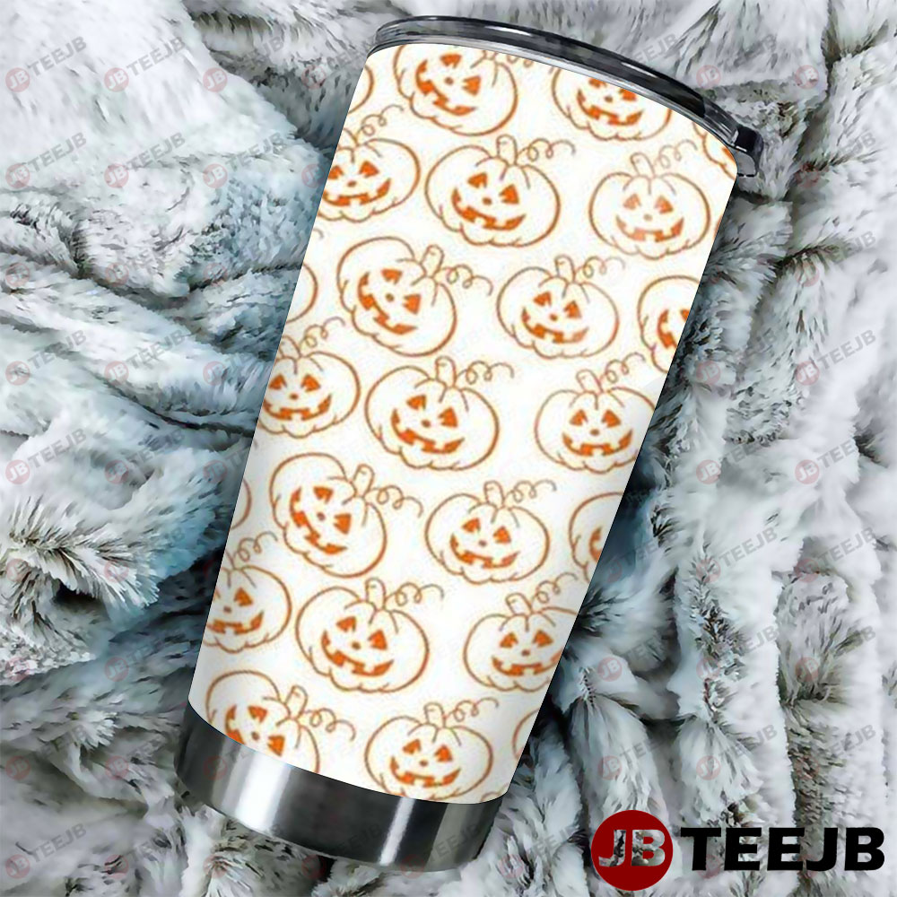 Pumpkins Halloween Pattern 166 Tumbler