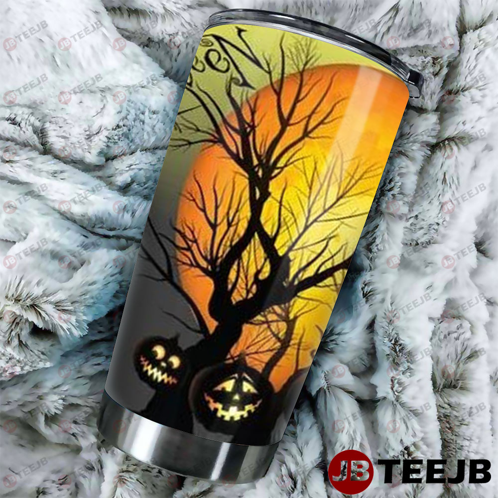 Pumpkins Halloween Pattern 192 Tumbler