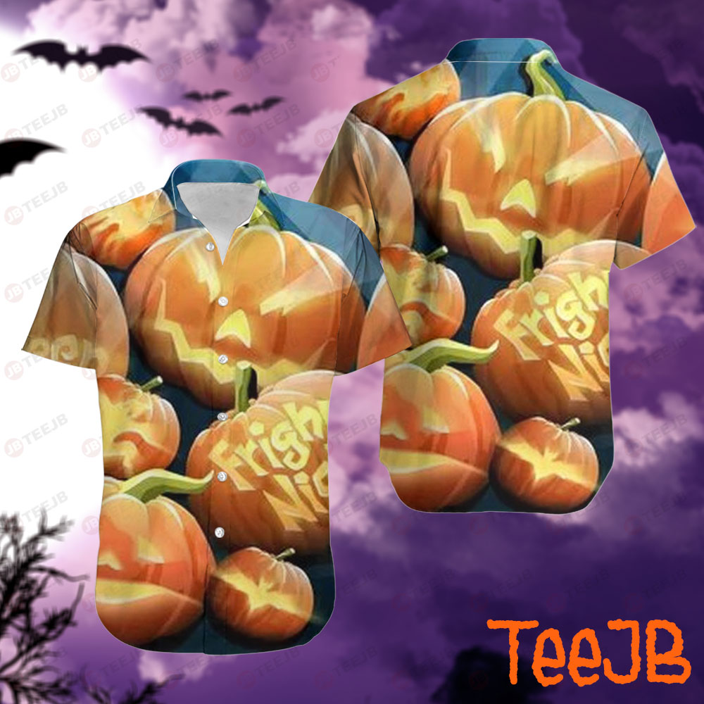 Pumpkins Halloween Pattern 271 Hawaii Shirt