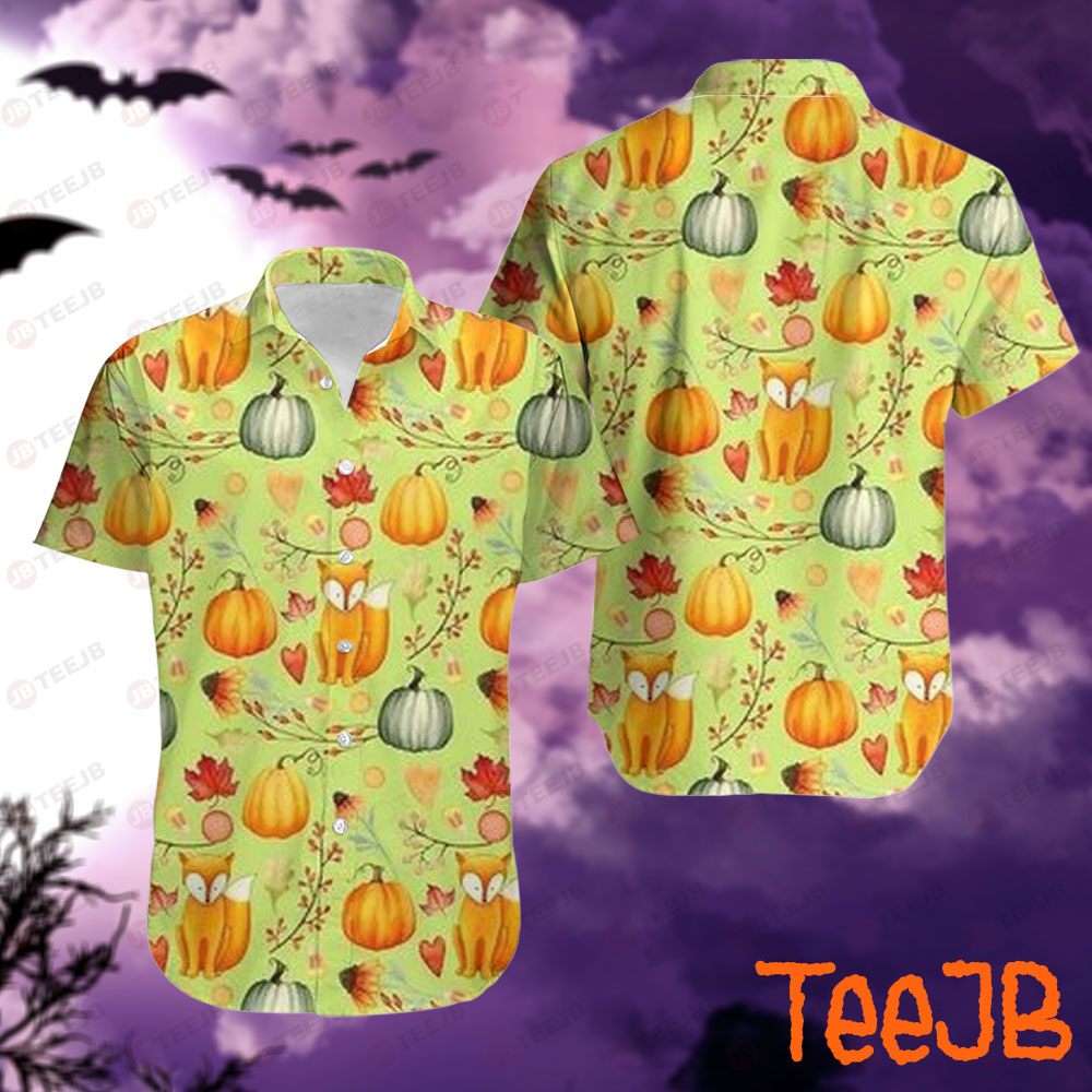 Pumpkins Halloween Pattern 347 Hawaii Shirt