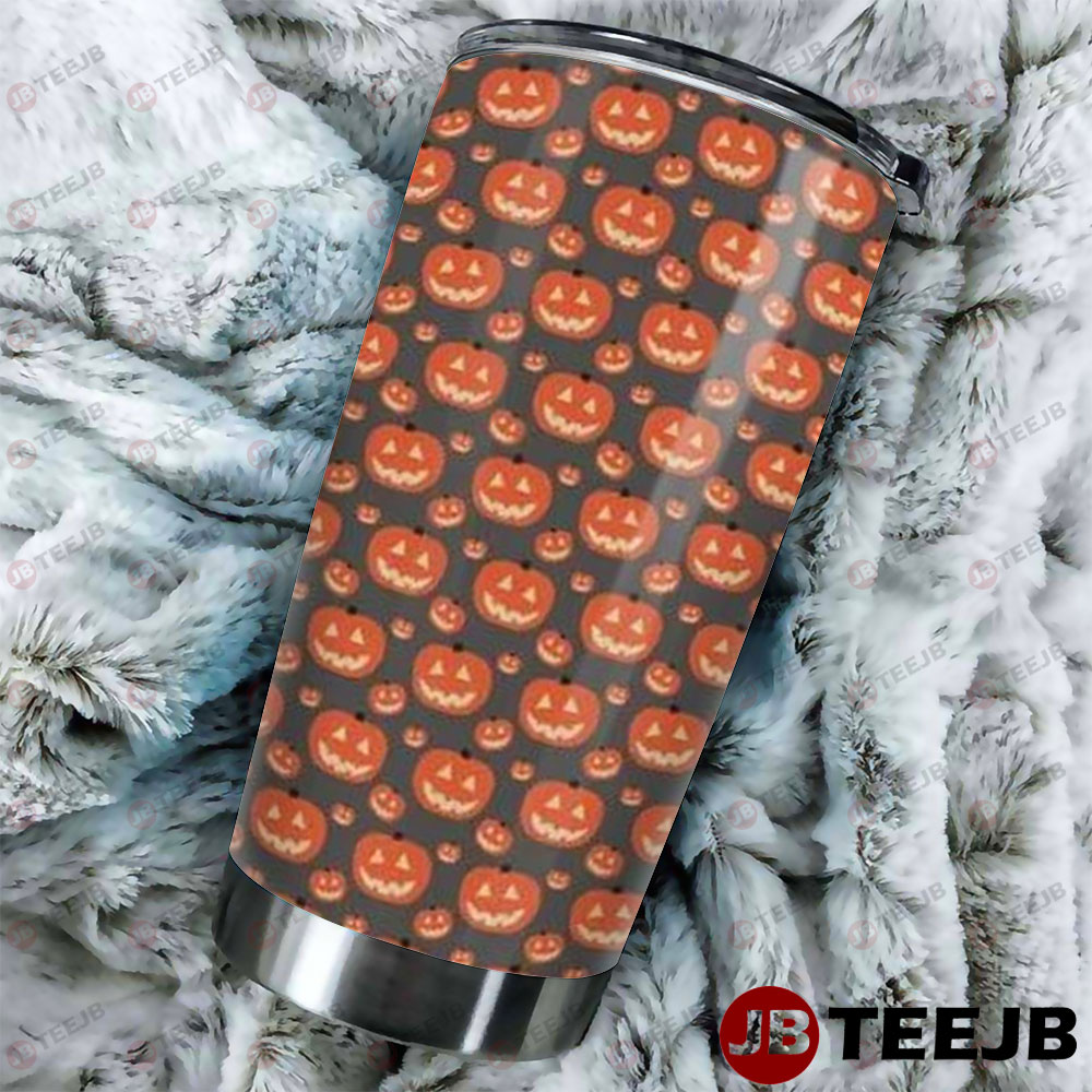 Pumpkins Halloween Pattern 377 Tumbler