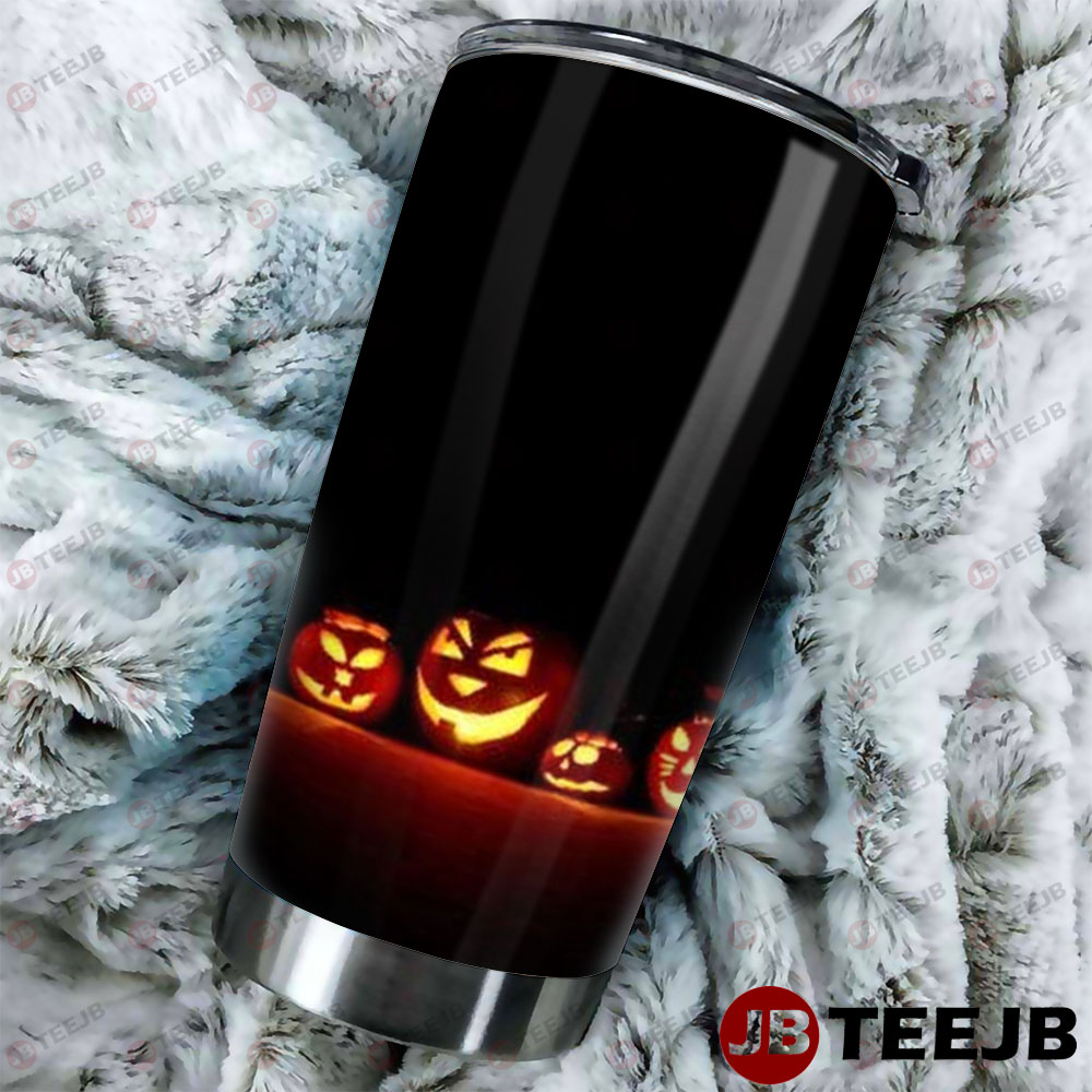 Pumpkins Halloween Pattern 393 Tumbler