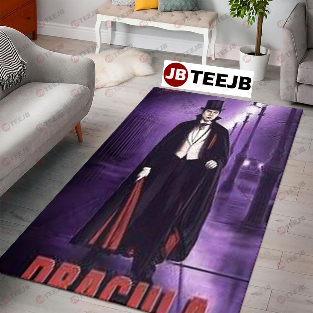 Purple Magic Lugosi Dracula Halloween TeeJB Rug Rectangle