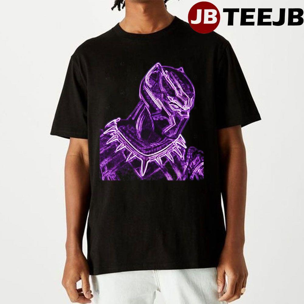 Purple Neon Black Panther TeeJB Unisex T-Shirt