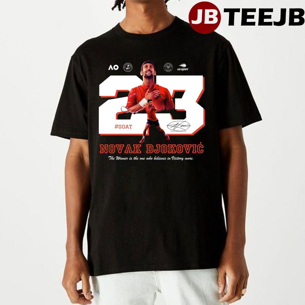 Red 23 Goat Novak Djokovic TeeJB Unisex T-Shirt