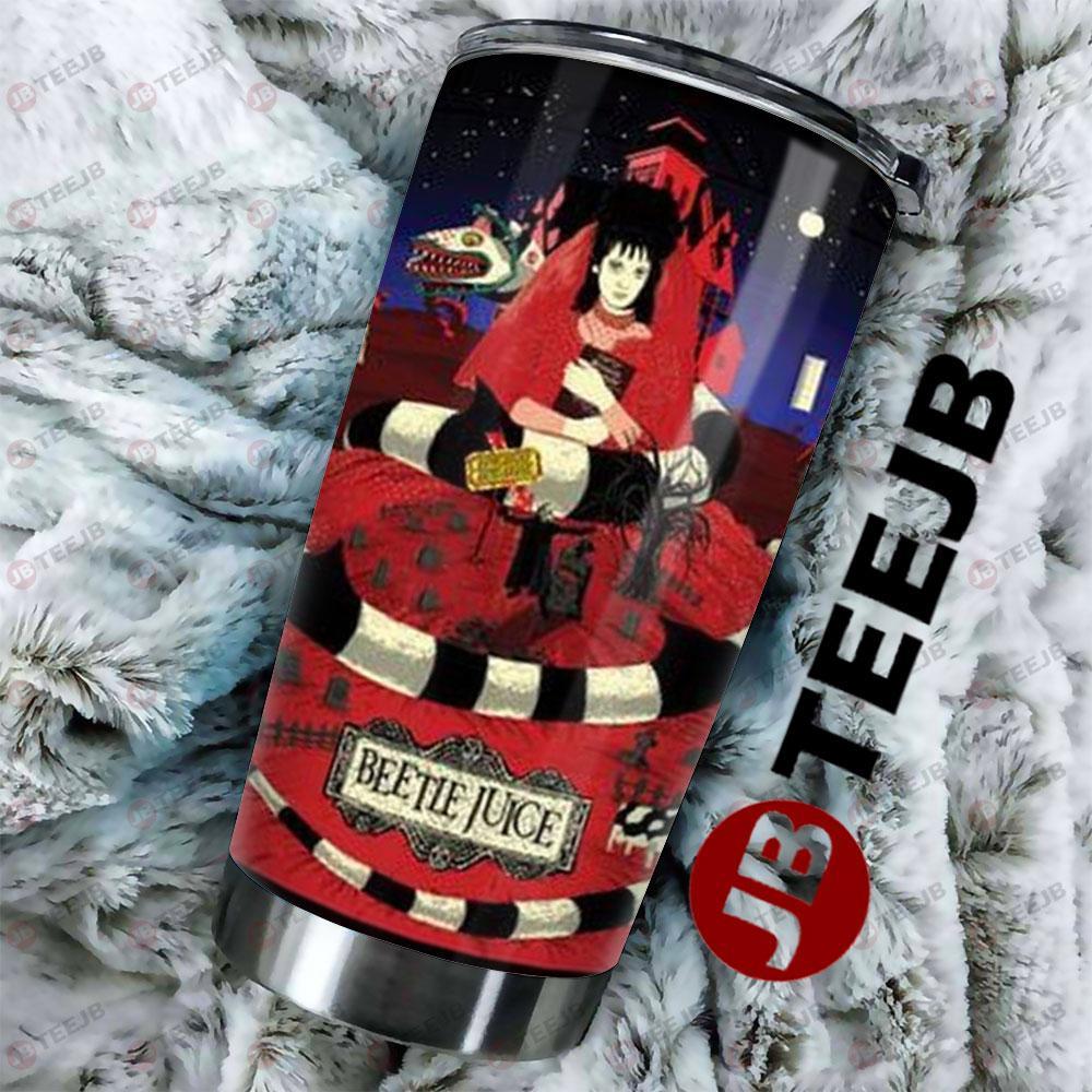 Red Art Beetle Juice Halloween TeeJB Tumbler