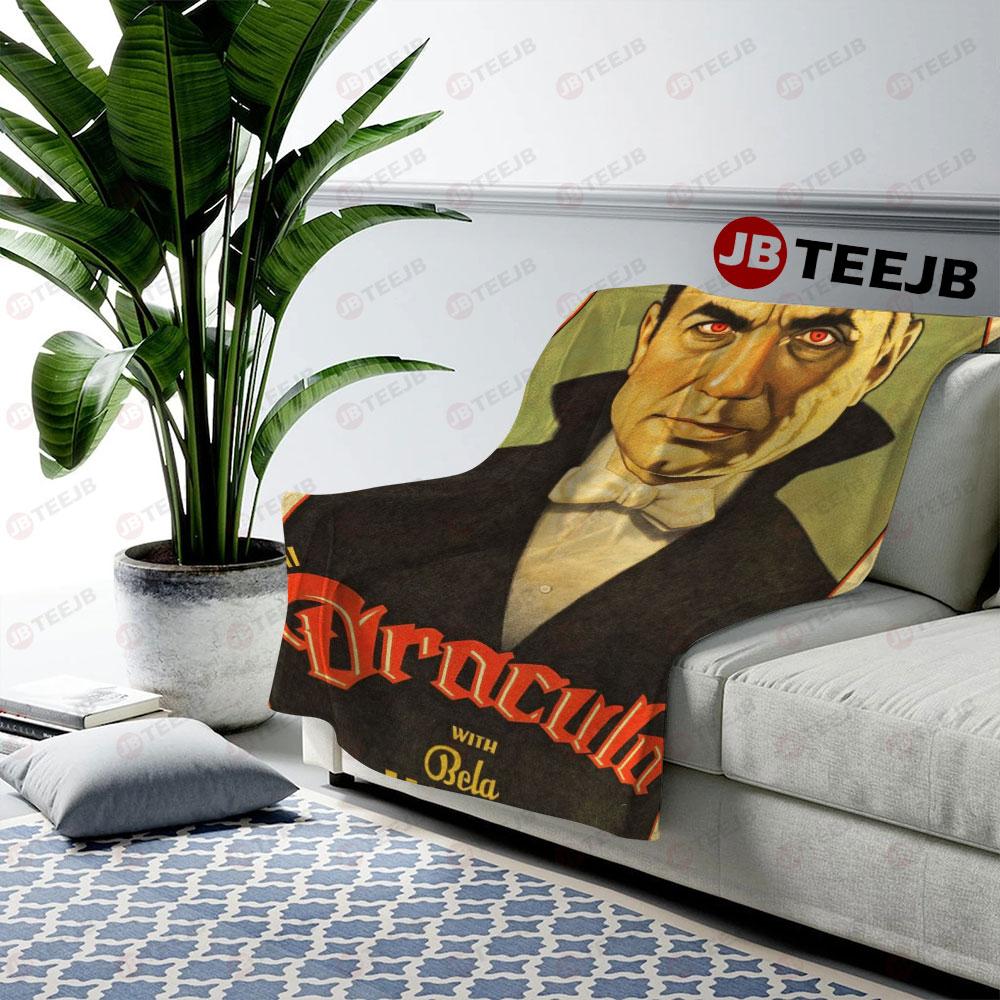 Red Eye Dracula Halloween TeeJB US Cozy Blanket