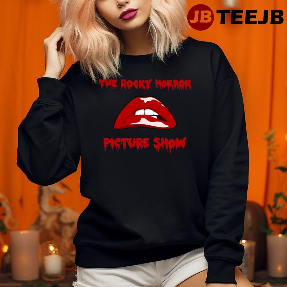 Red Lip The Rocky Horror Picture Show Happy Halloween TeeJB Unisex Sweatshirt