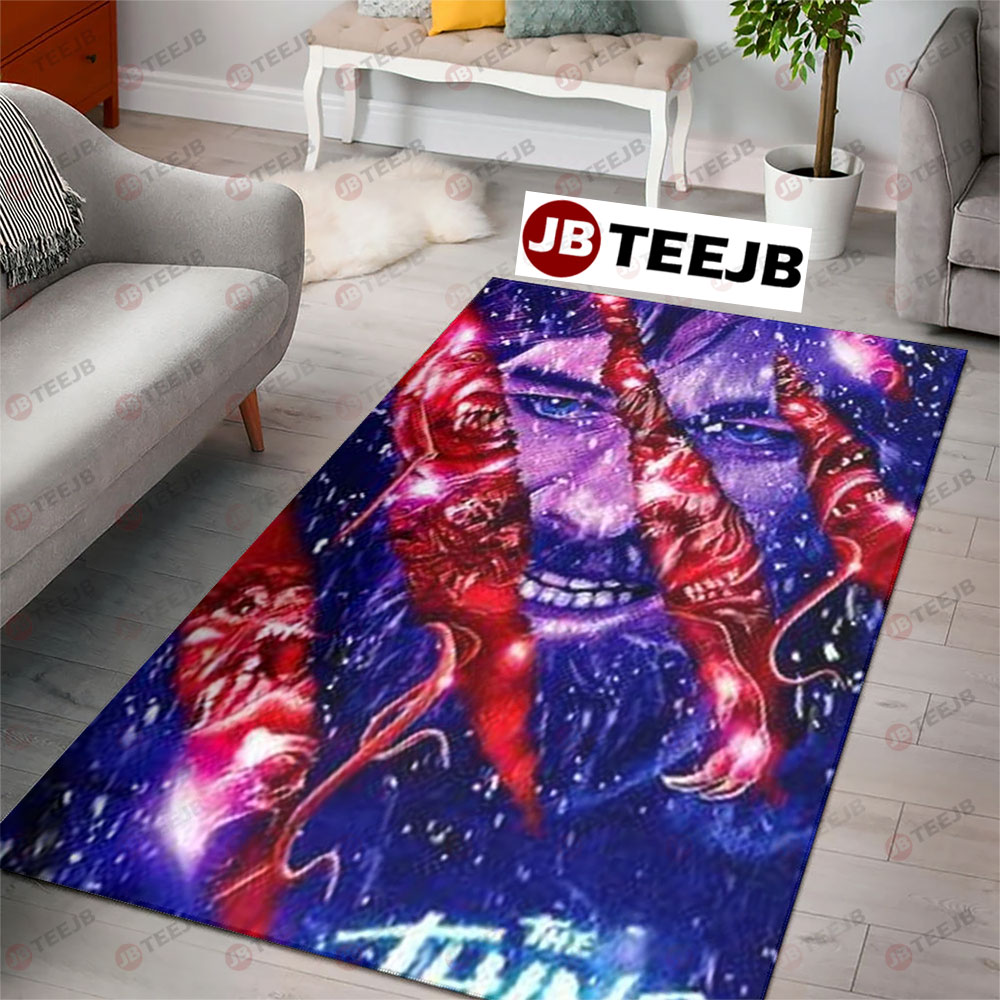 Red Monster The Thing Halloween TeeJB Rug Rectangle