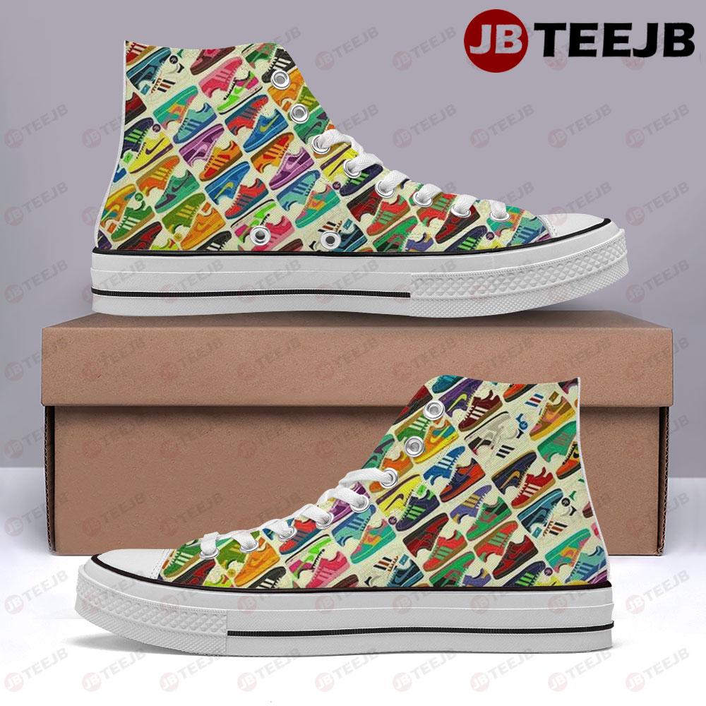 Reebok Pattern Version 06 TeeJB High Top Retro Canvas Shoes