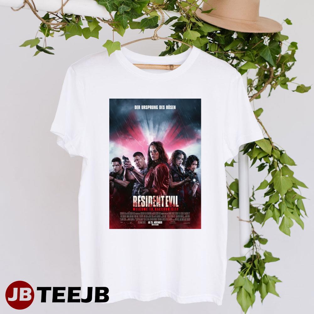 Resident Evil Welcome To Raccoon City Kaya Scodelario Robbie Amell Film TeeJB Unisex T-Shirt