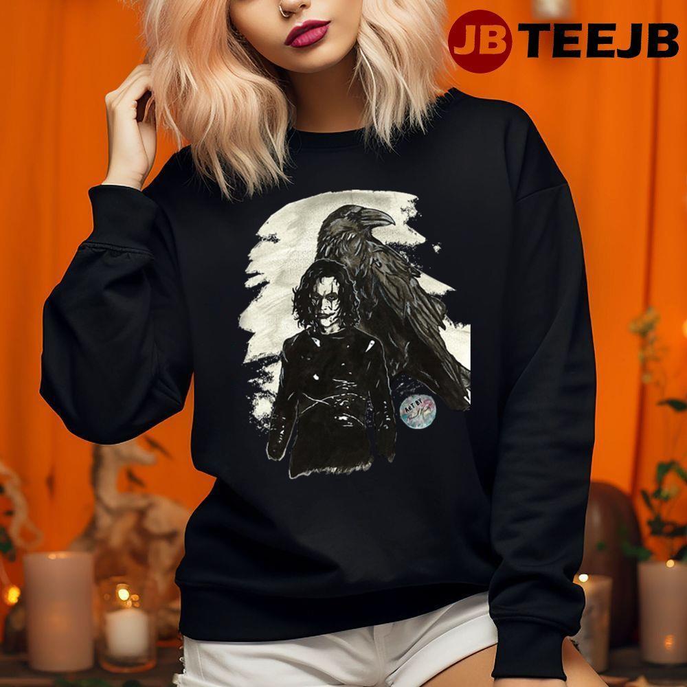 Retro Style Movie The Crow Happy Halloween TeeJB Unisex Sweatshirt